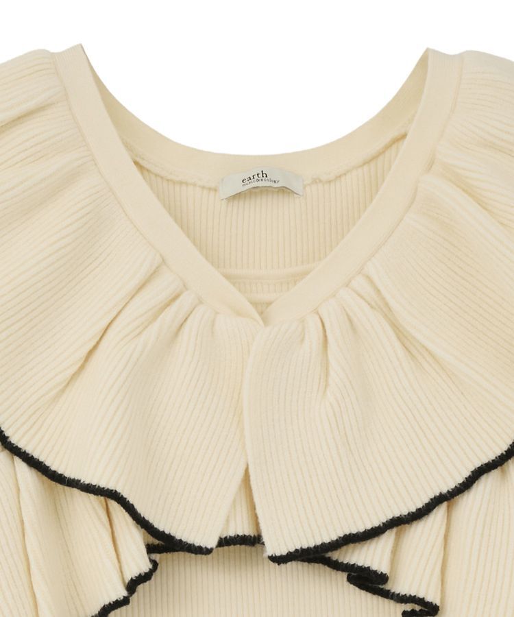 earth music&ecology「ラッフルニットボレロアンサンブル」|ニット・セーター|