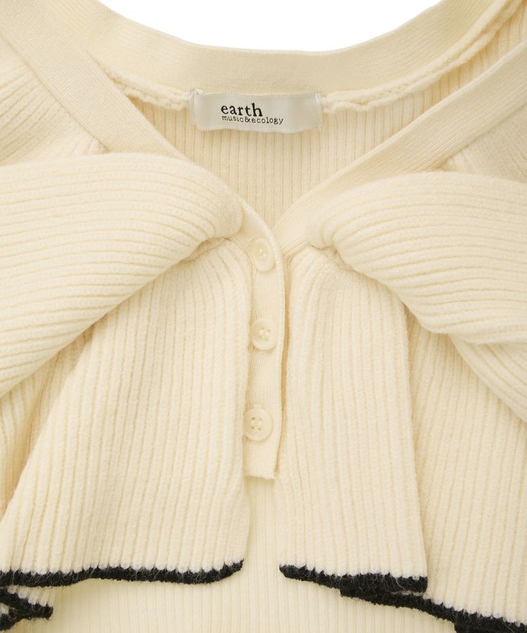 earth music&ecology「ラッフルニットボレロアンサンブル」|ニット・セーター|