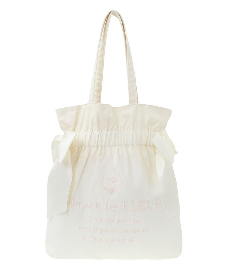 Maison de FLEUR「EC限定 キャンバスダブルリボントートバッグ」|トートバッグ|