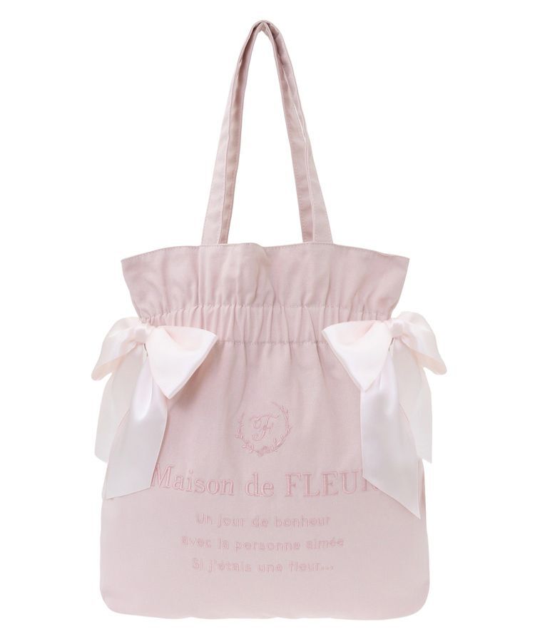 Maison de FLEUR「EC限定 キャンバスダブルリボントートバッグ」|トートバッグ|