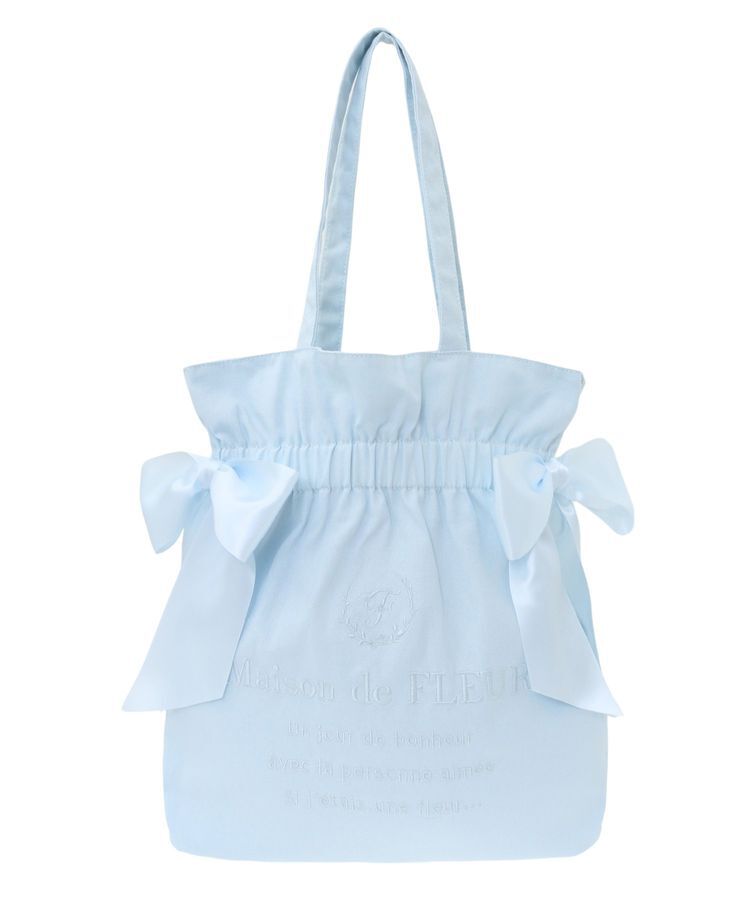 Maison de FLEUR「EC限定 キャンバスダブルリボントートバッグ」|トートバッグ|