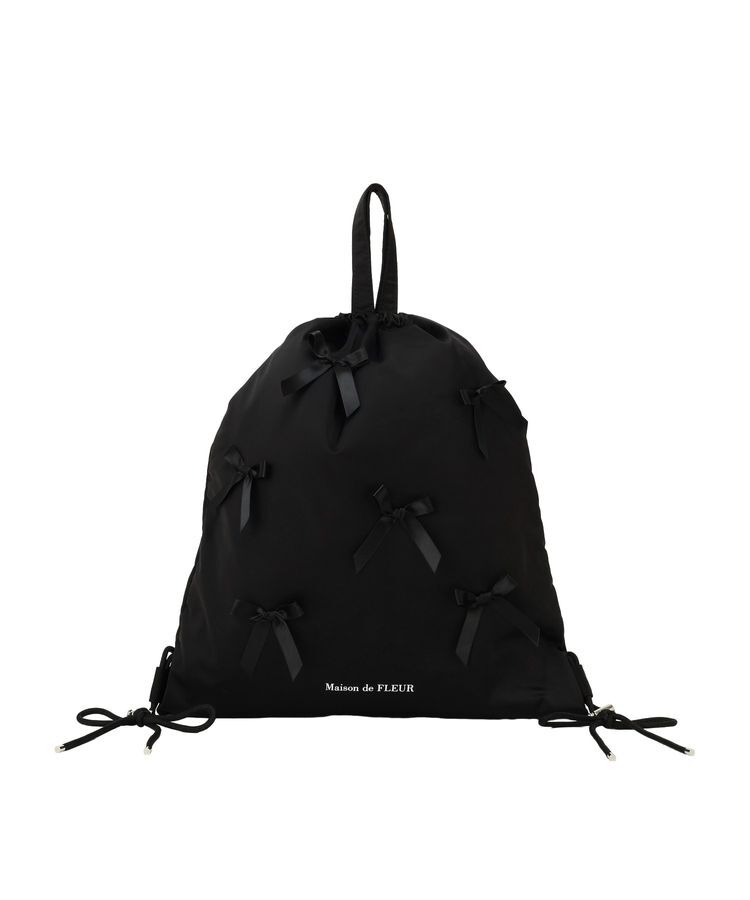 Maison de FLEUR「リボンナップサック」|リュック|