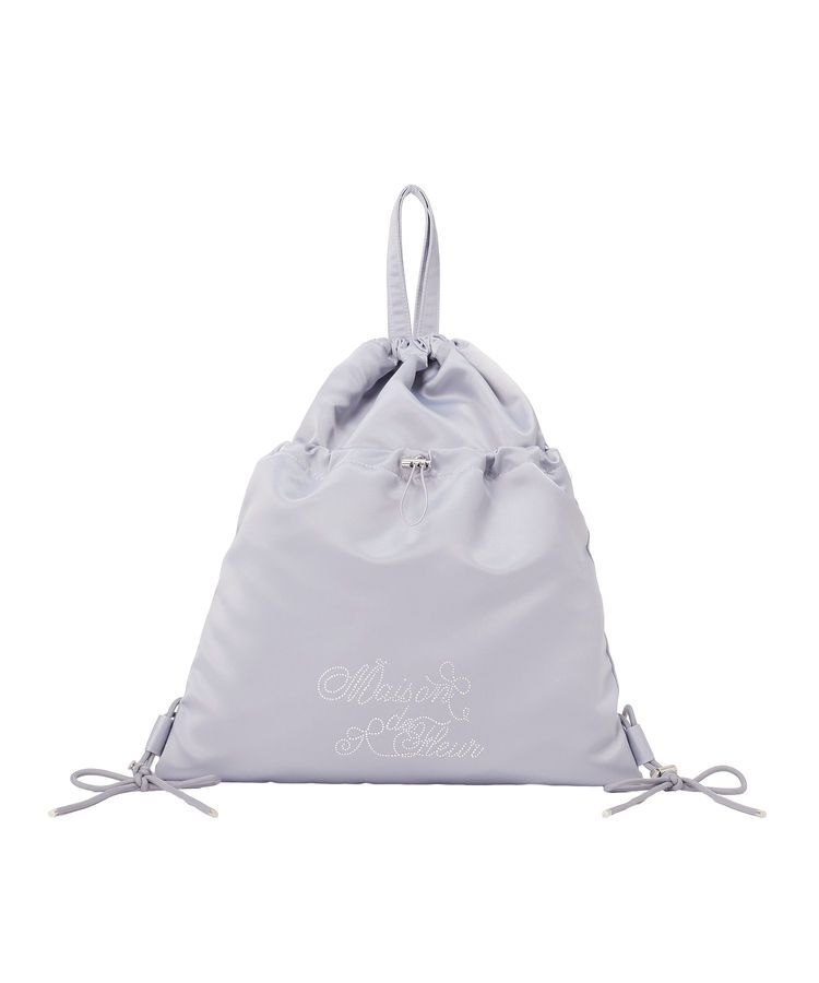 Maison de FLEUR「ギャザーリボンナップサック」|リュック|