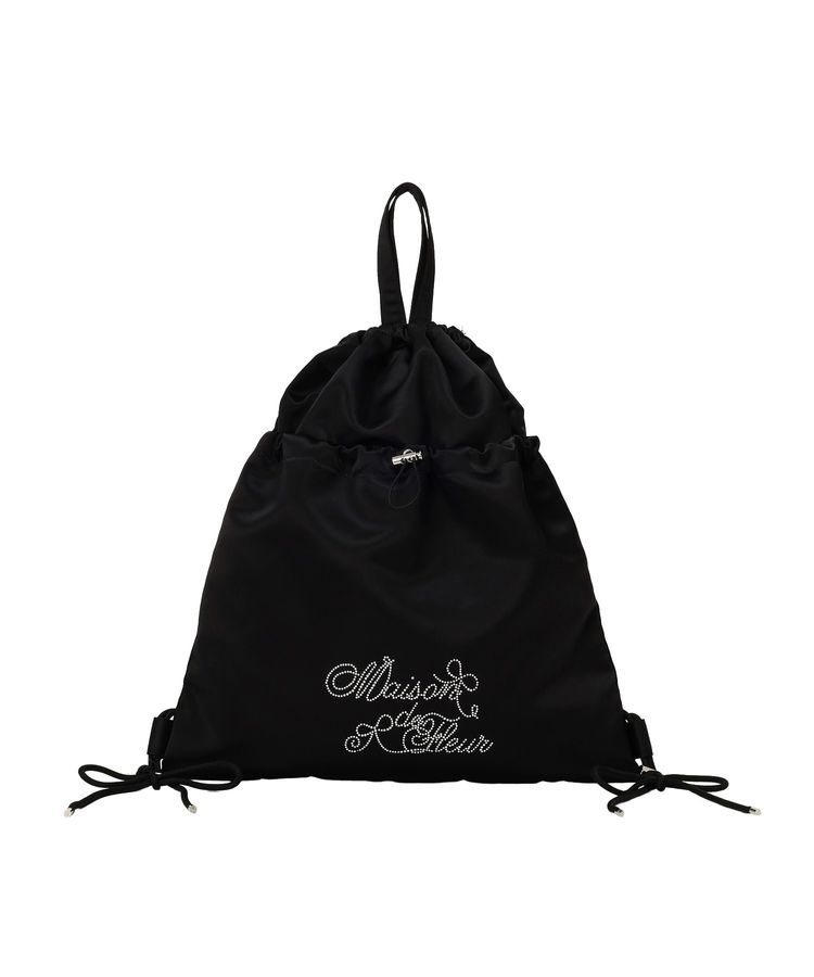 Maison de FLEUR「ギャザーリボンナップサック」|リュック|