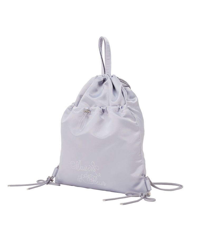 Maison de FLEUR「ギャザーリボンナップサック」|リュック|