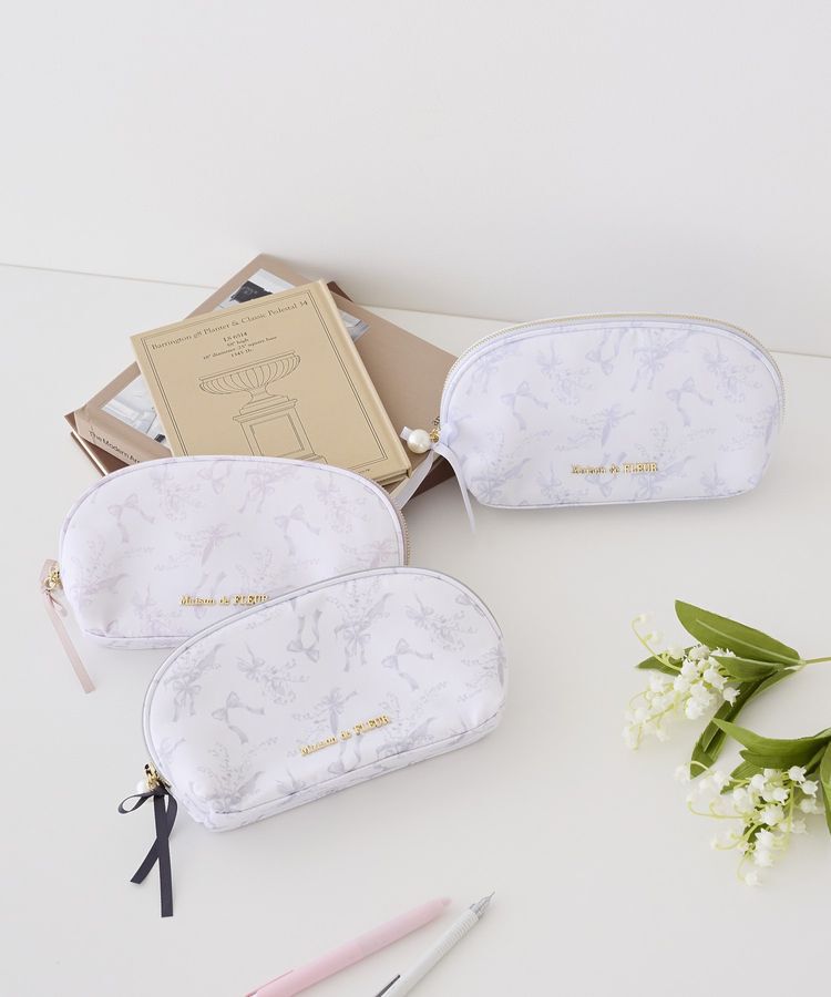Maison de FLEUR「すずらんプリントロングポーチ」|ポーチ|