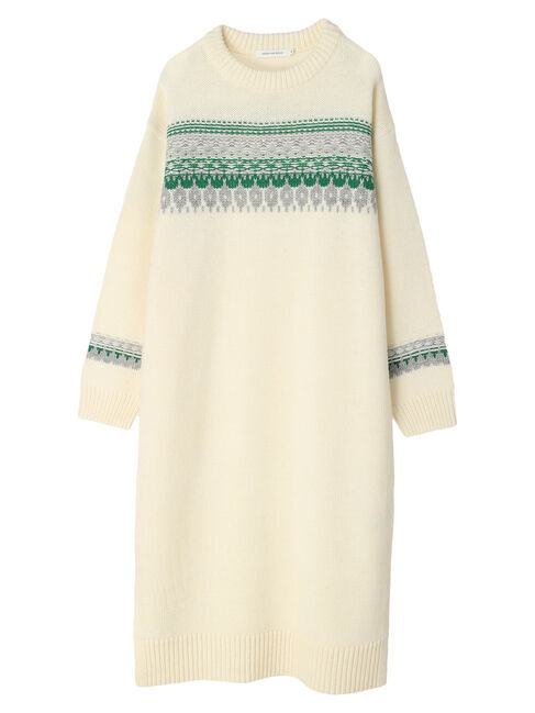  「ジャガードニットワンピース」|ワンピース|