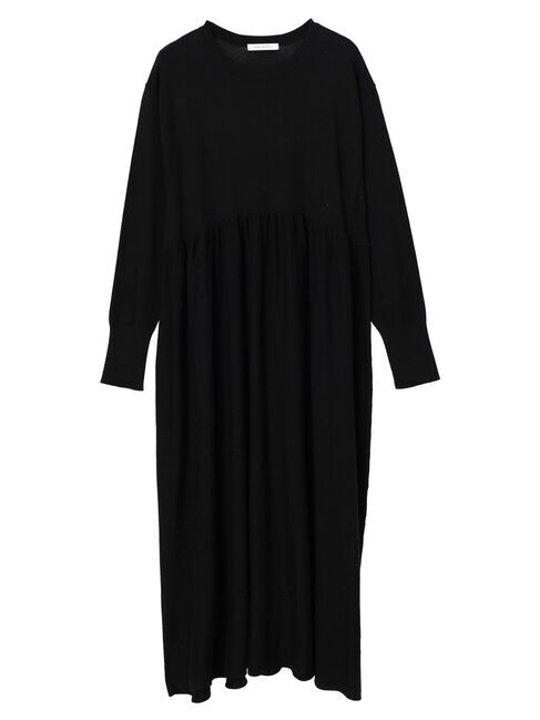  「パチパチしにくいドルマンニットワンピース」|ワンピース|