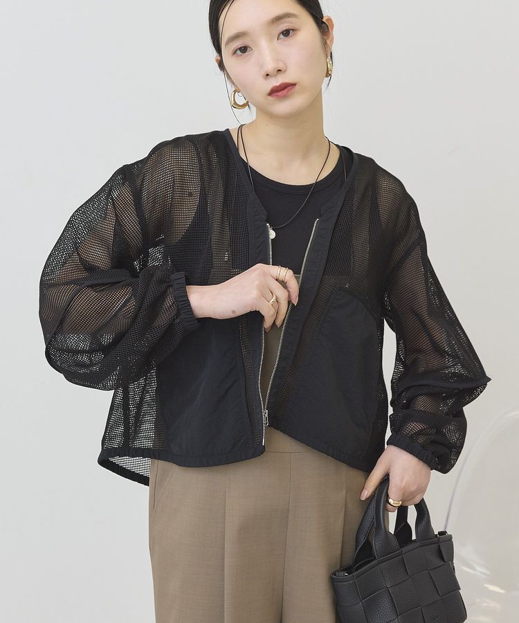 AMERICAN HOLIC「メッシュ異素材ブルゾン」|ブルゾン・スタジャン|