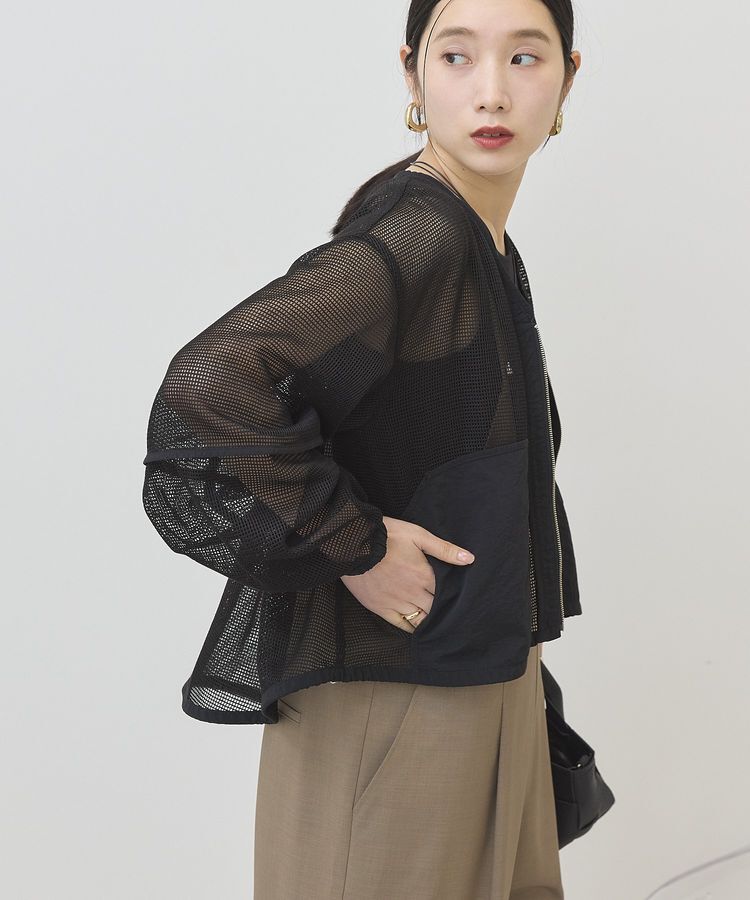 AMERICAN HOLIC「メッシュ異素材ブルゾン」|ブルゾン・スタジャン|