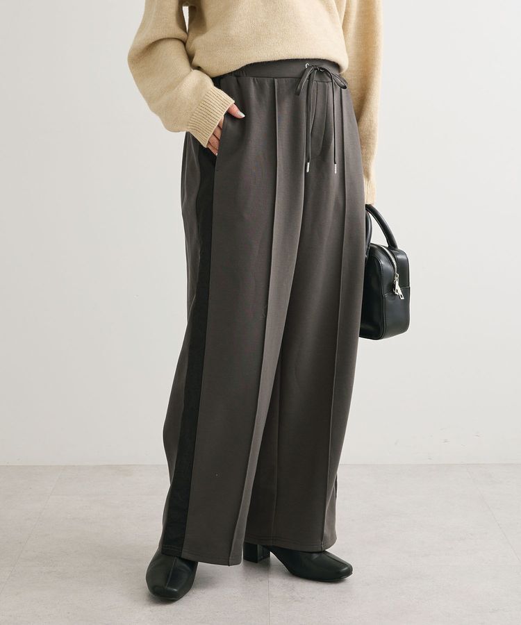 Green Parks「あったか裏起毛サイドラインスウェットパンツ」|その他|Charcoal Gray