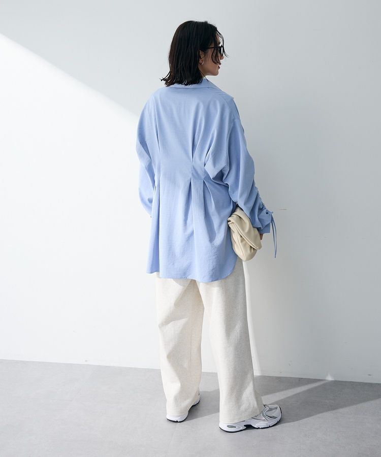 Green Parks「【WEB限定】ドロストシャーリングウエストタックシャツⅡ」|シャツ・ブラウス|