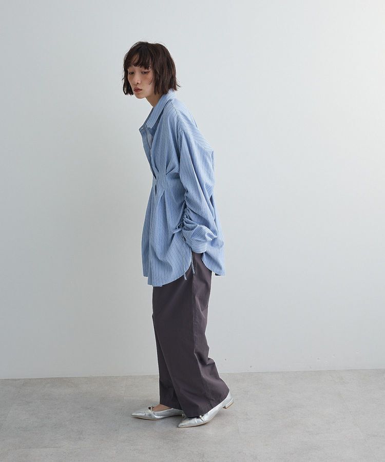 Green Parks「【WEB限定】ドロストシャーリングウエストタックシャツⅡ」|シャツ・ブラウス|