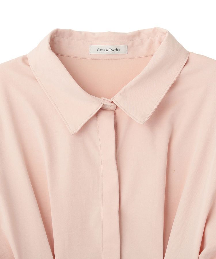 Green Parks「【WEB限定】ドロストシャーリングウエストタックシャツⅡ」|シャツ・ブラウス|