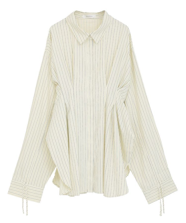 Green Parks「【WEB限定】ドロストシャーリングウエストタックシャツⅡ」|シャツ・ブラウス|