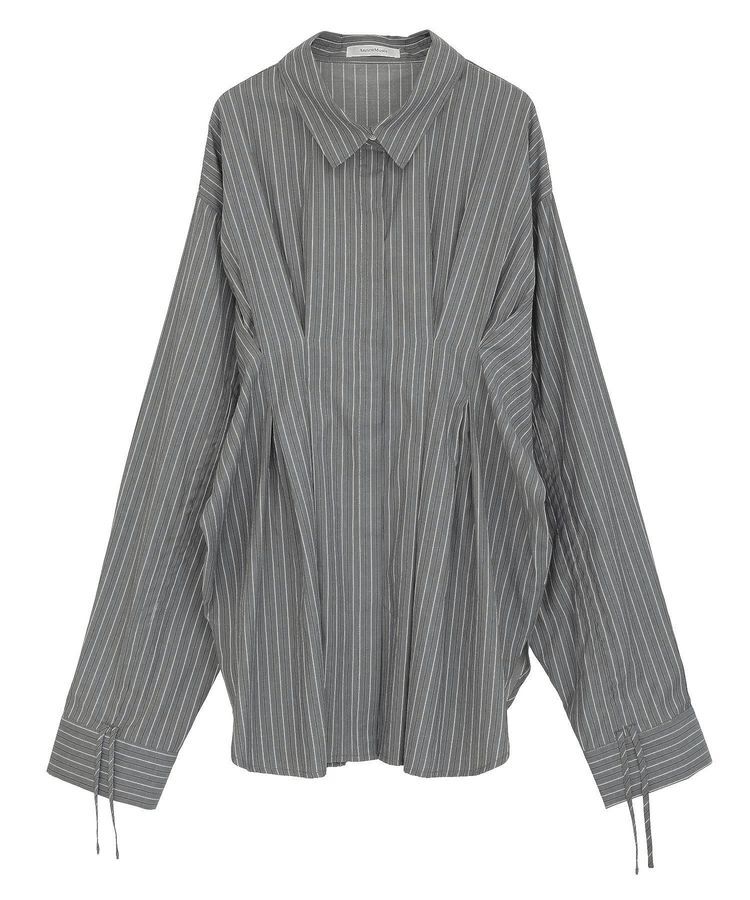 Green Parks「【WEB限定】ドロストシャーリングウエストタックシャツⅡ」|シャツ・ブラウス|