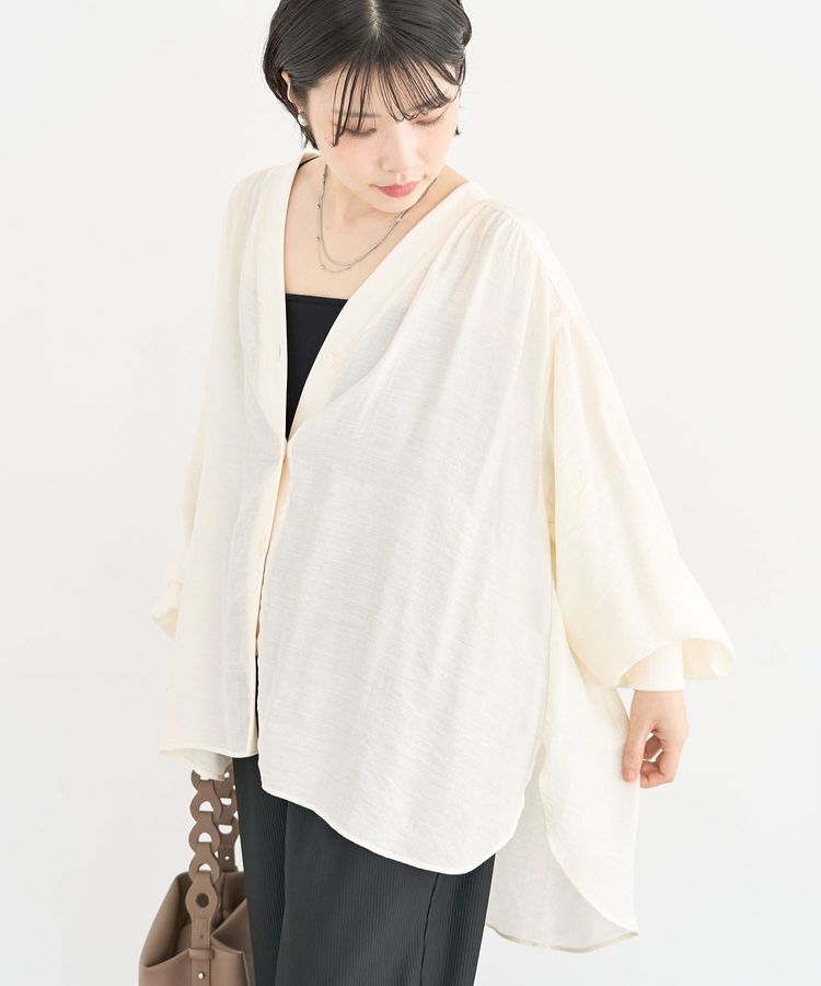 Green Parks「リブドッキングシアーシャツ」|シャツ・ブラウス|