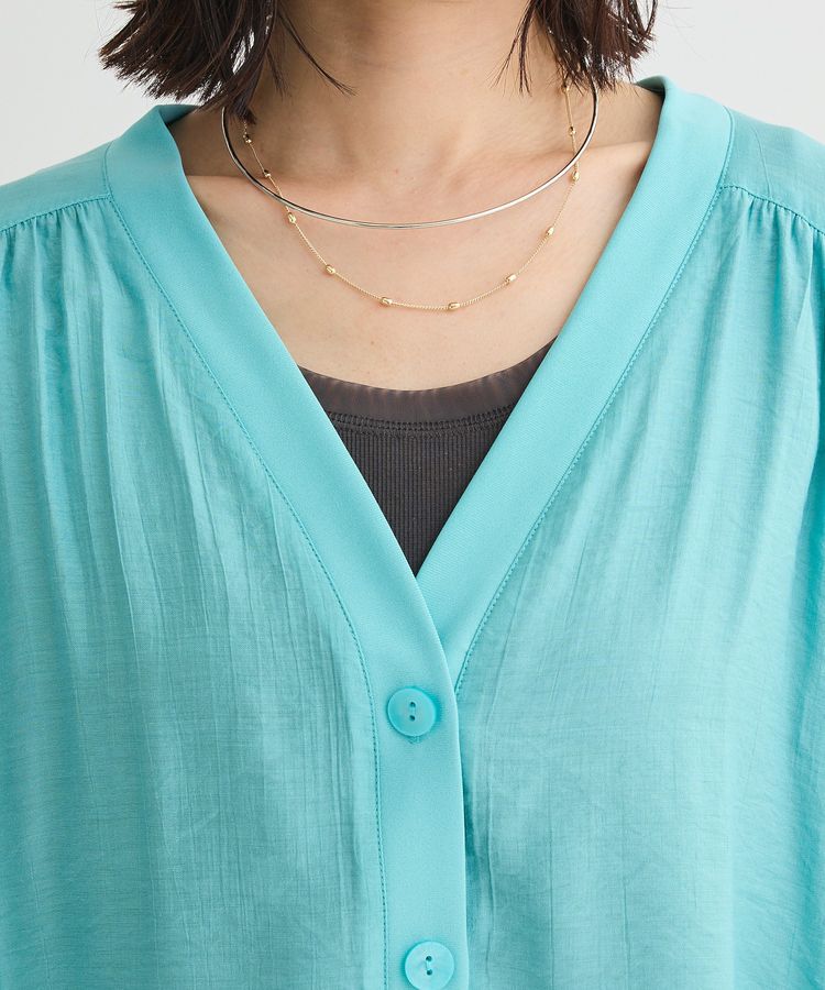 Green Parks「リブドッキングシアーシャツ」|シャツ・ブラウス|