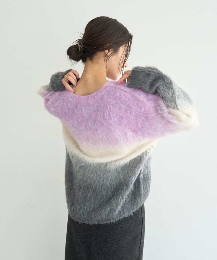 YECCA VECCA「グラデーションシャギーニット」|ニット・セーター|