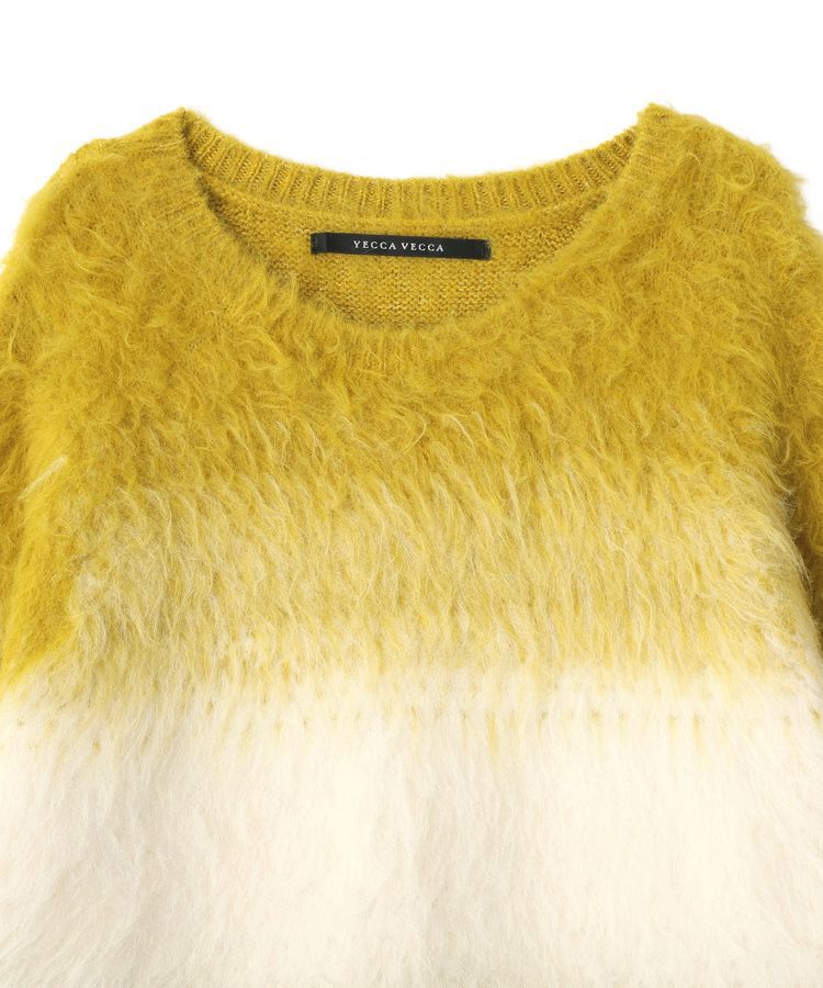 YECCA VECCA「グラデーションシャギーニット」|ニット・セーター|