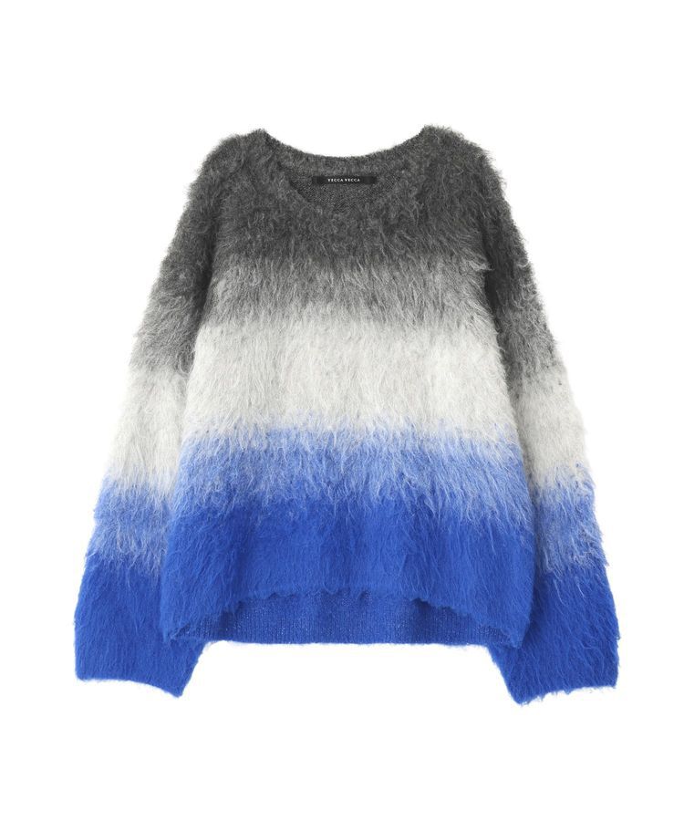 YECCA VECCA「グラデーションシャギーニット」|ニット・セーター|