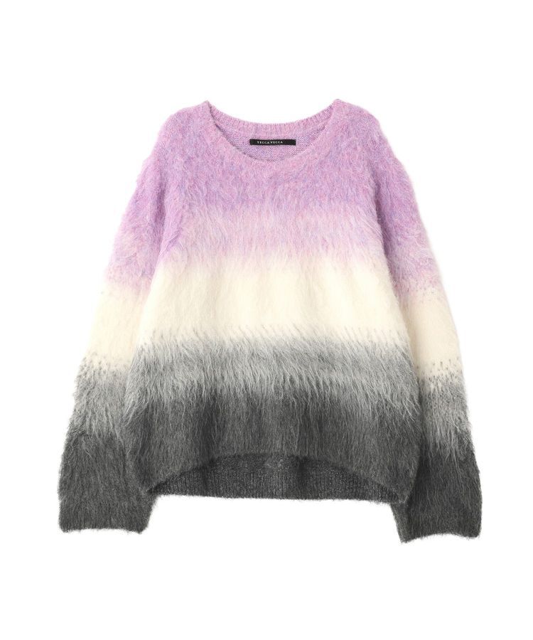 YECCA VECCA「グラデーションシャギーニット」|ニット・セーター|