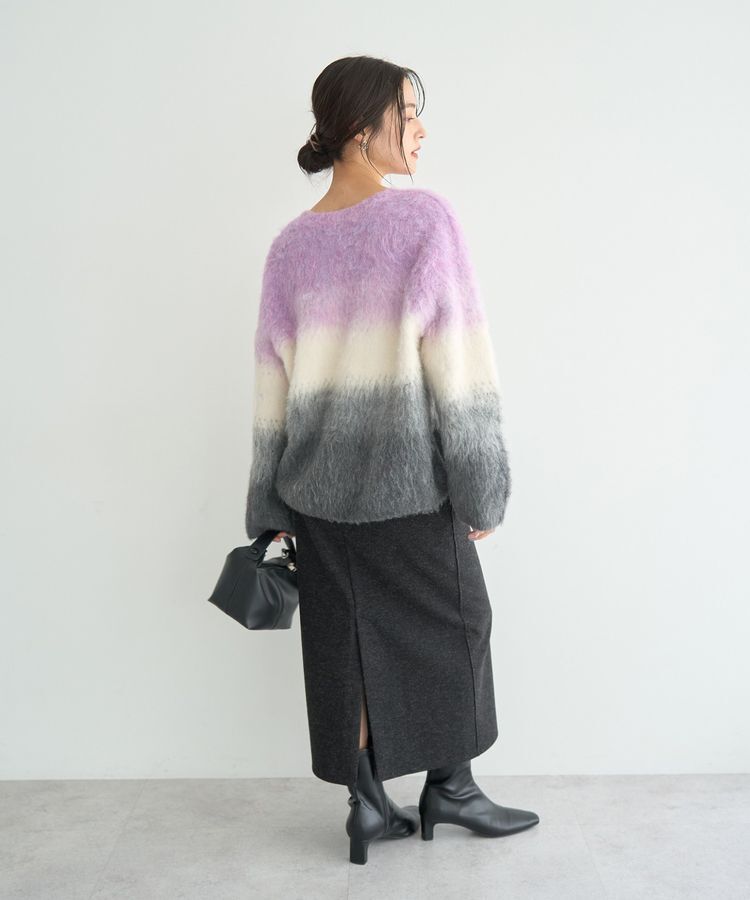 YECCA VECCA「グラデーションシャギーニット」|ニット・セーター|