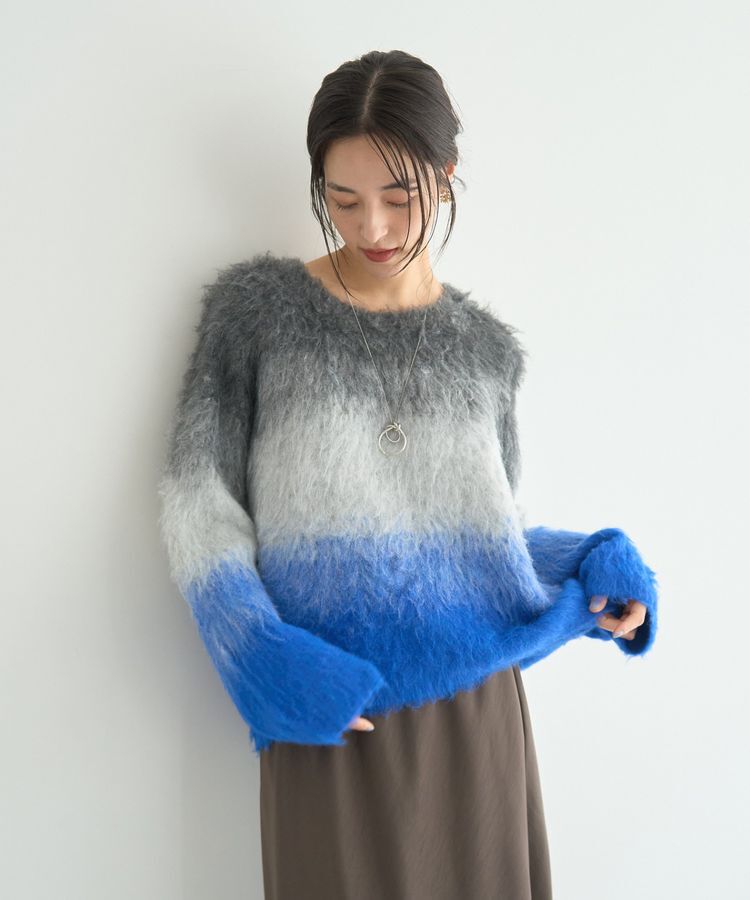 YECCA VECCA「グラデーションシャギーニット」|ニット・セーター|