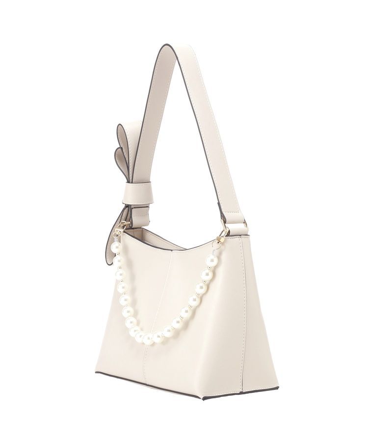 YECCA VECCA「パールチャーム付きリボンベルトバッグ」|ショルダー・メッセンジャー|