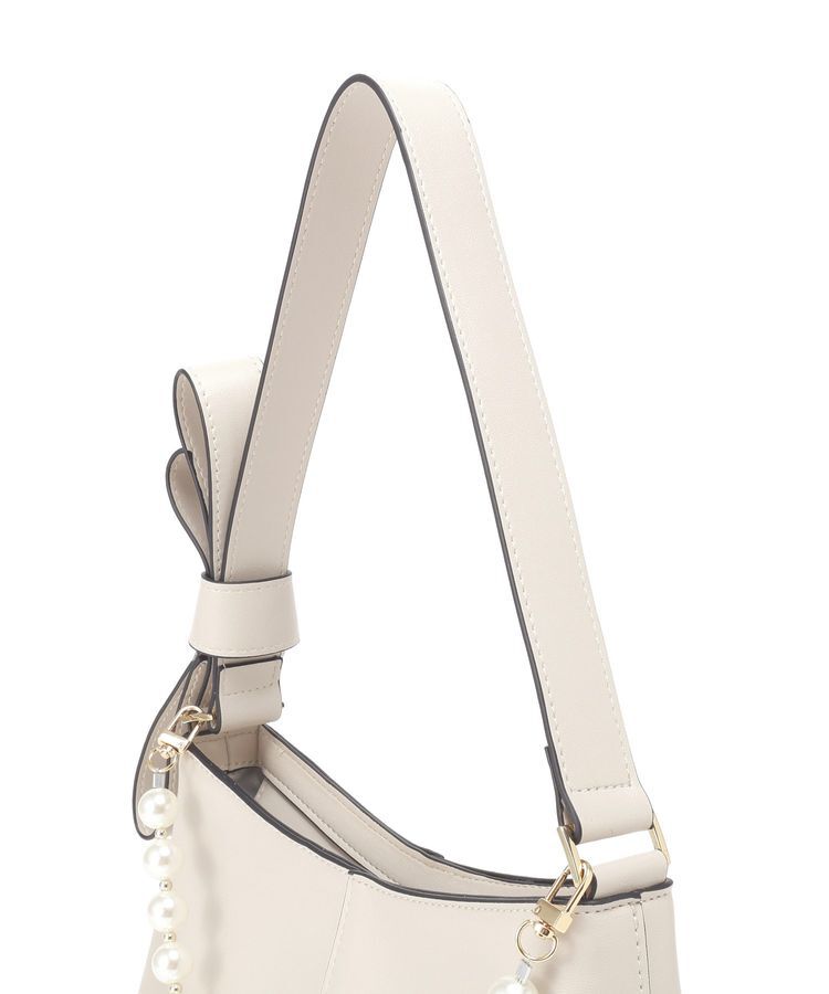 YECCA VECCA「パールチャーム付きリボンベルトバッグ」|ショルダー・メッセンジャー|