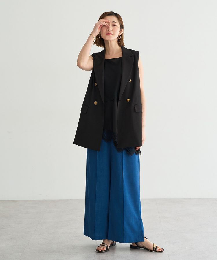 YECCA VECCA「【UVカット】サラサライージーワイドパンツ」|その他|