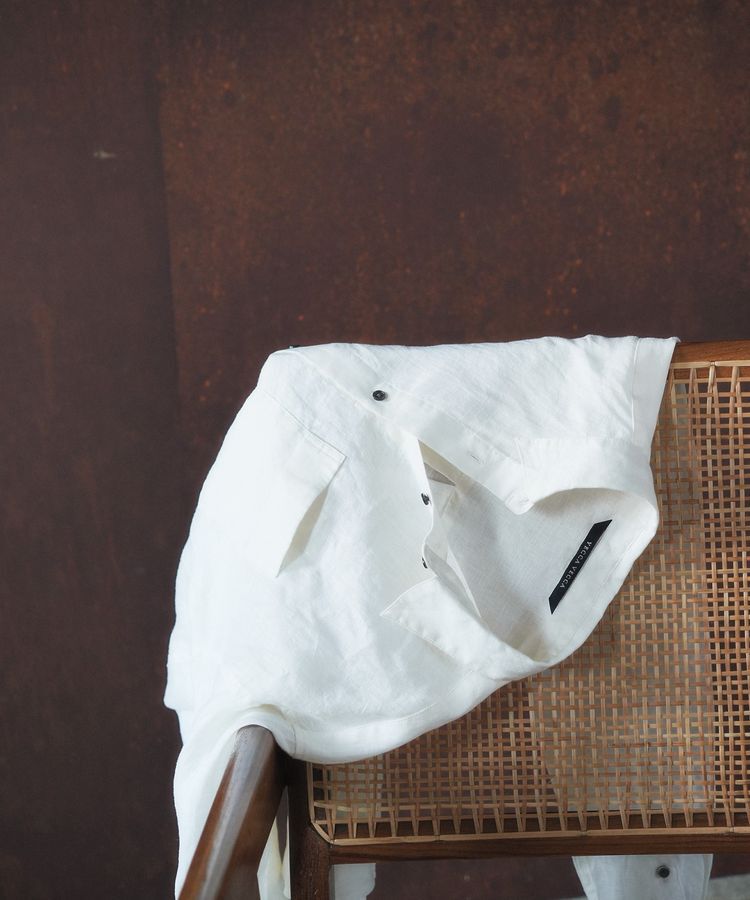 YECCA VECCA「3wayフレンチリネンシャツ」|シャツ・ブラウス|White