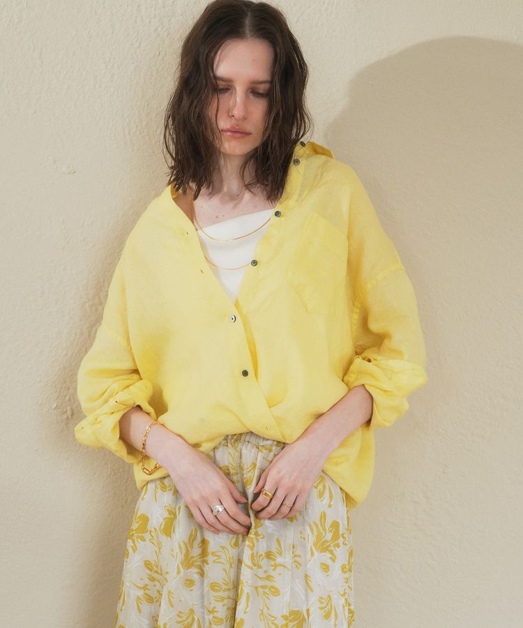 YECCA VECCA「3wayフレンチリネンシャツ」|シャツ・ブラウス|