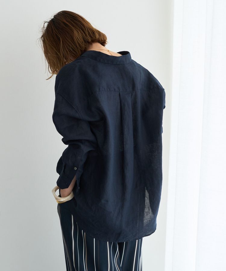 YECCA VECCA「3wayフレンチリネンシャツ」|シャツ・ブラウス|