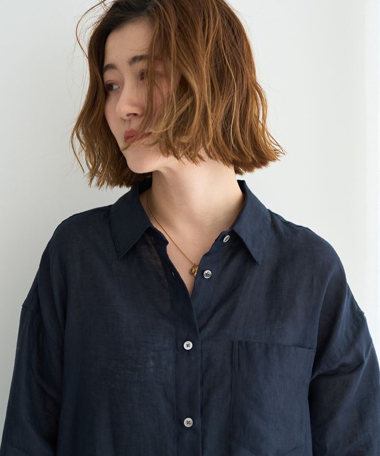 YECCA VECCA「3wayフレンチリネンシャツ」|シャツ・ブラウス|