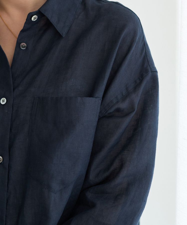 YECCA VECCA「3wayフレンチリネンシャツ」|シャツ・ブラウス|