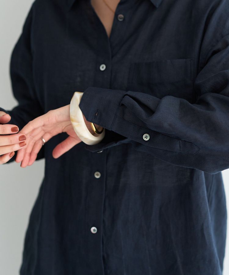 YECCA VECCA「3wayフレンチリネンシャツ」|シャツ・ブラウス|