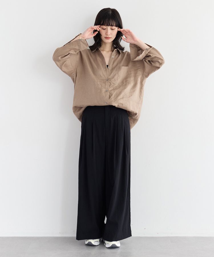 YECCA VECCA「3wayフレンチリネンシャツ」|シャツ・ブラウス|