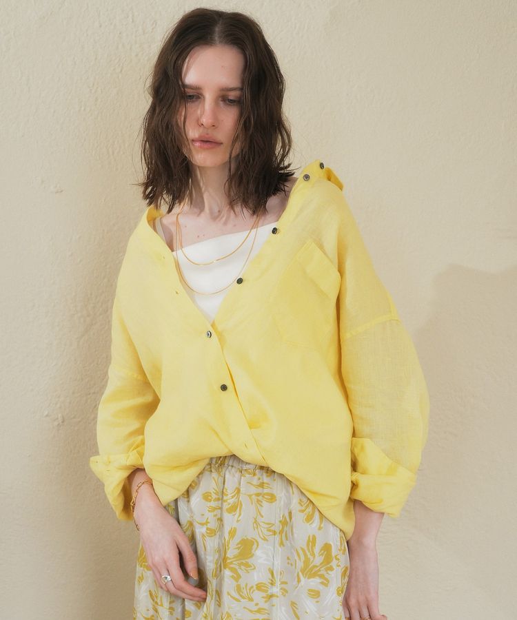 YECCA VECCA「3wayフレンチリネンシャツ」|シャツ・ブラウス|