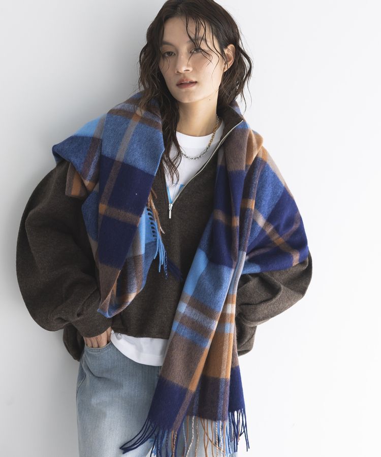 GARAGE OF GOOD CLOTHING「ラムズウールチェックストール」|ストール|