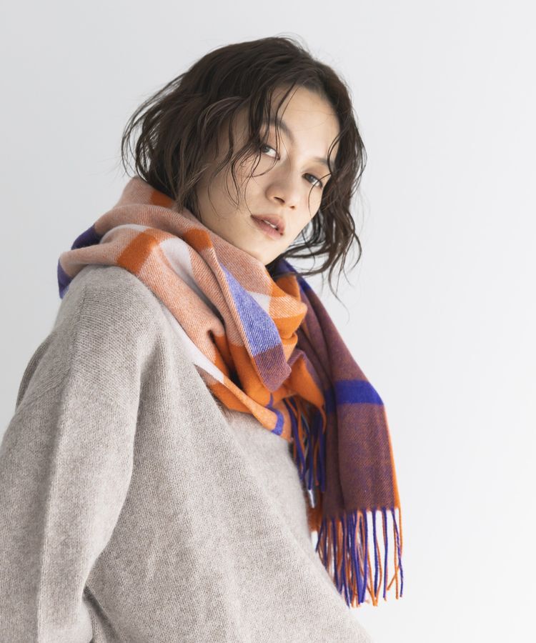GARAGE OF GOOD CLOTHING「ラムズウールチェックストール」|ストール|