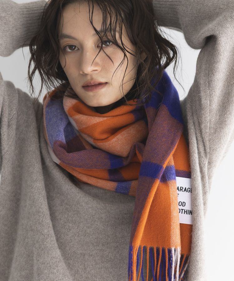 GARAGE OF GOOD CLOTHING「ラムズウールチェックストール」|ストール|
