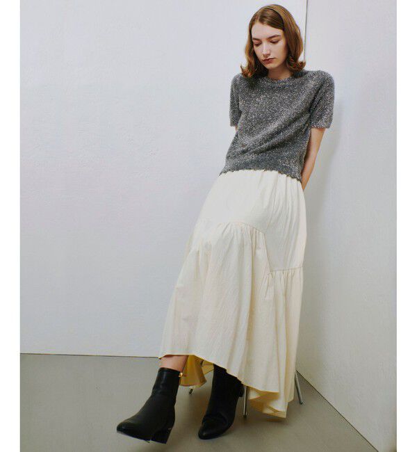 allureville「◇バイヤス切替ギャザースカート」|スカート|
