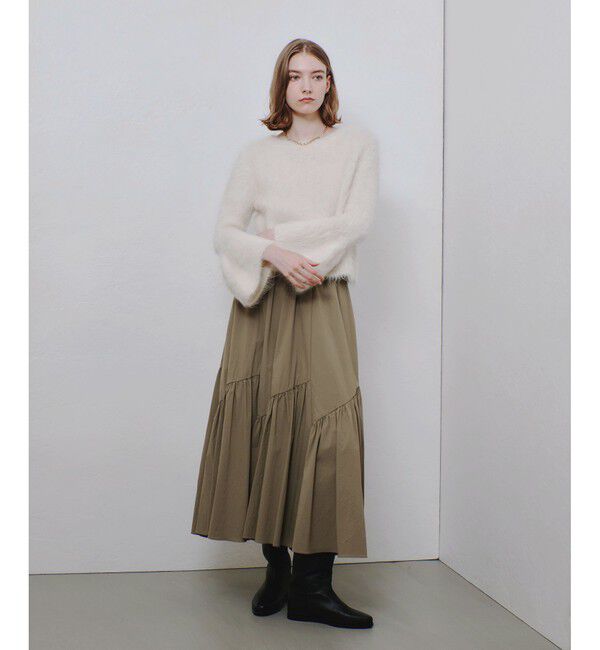 allureville「◇バイヤス切替ギャザースカート」|スカート|