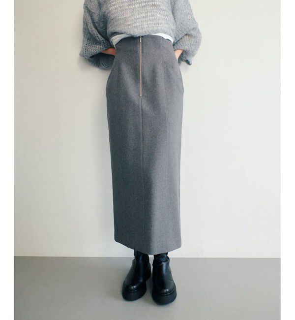 allureville「フロントジップサスペンダースカート」|ジャンパースカート|