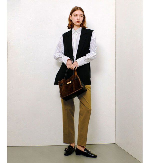 allureville「タックテーパードパンツ」|チノ|