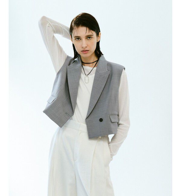 allureville「シアーフライスロングスリープルオーバー」|Tシャツ・カットソー|オフホワイト