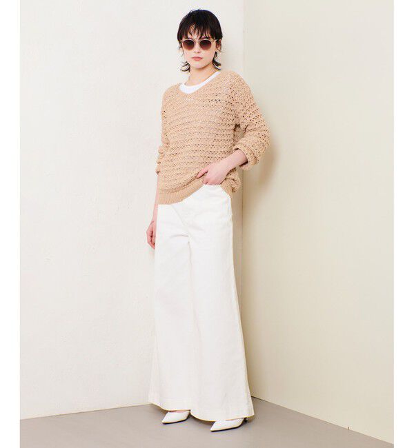 allureville「テープヤーンハンドニットプルオーバー」|ニット・セーター|