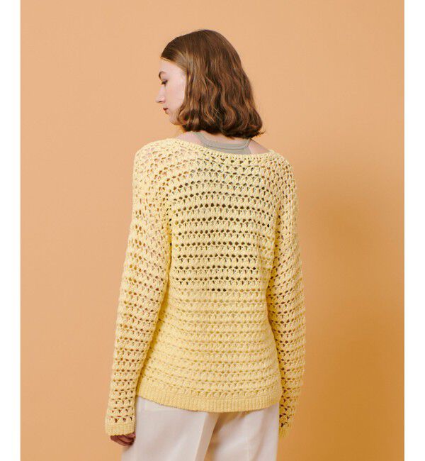 allureville「テープヤーンハンドニットプルオーバー」|ニット・セーター|