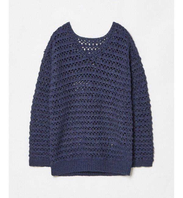 allureville「テープヤーンハンドニットプルオーバー」|ニット・セーター|